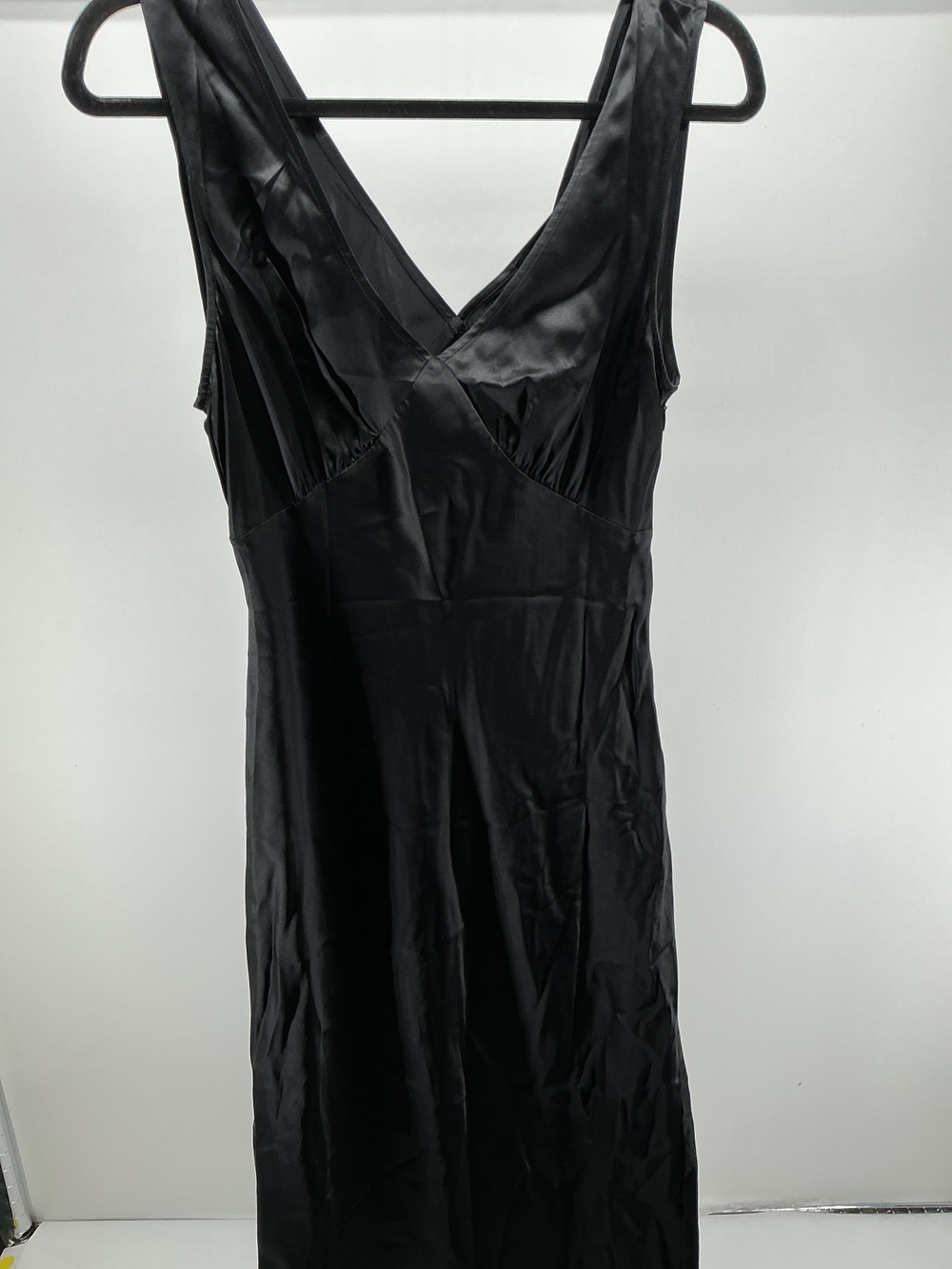 100% Washable Silk V-Neck Maxi Dress